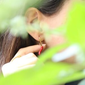 Alternative view of Bothemians Chili Hoops Earrings