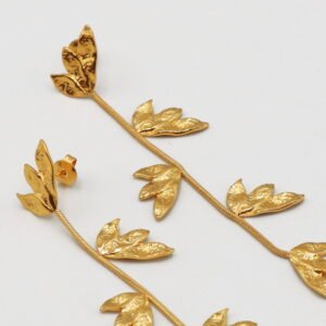 Bothemians Long Drops Orchid Earrings - Image 4