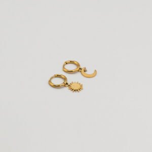 Bothemians Sun and Moon Hoops Earrings - Image 5