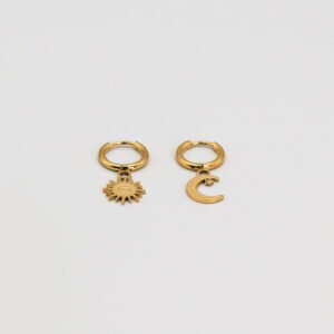Bothemians Sun and Moon Hoops Earrings - Image 4