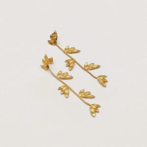 Bothemians Long Drops Orchid Earrings