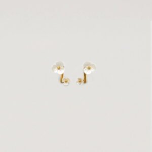 Bothemians White Lilly Earrings - Image 3