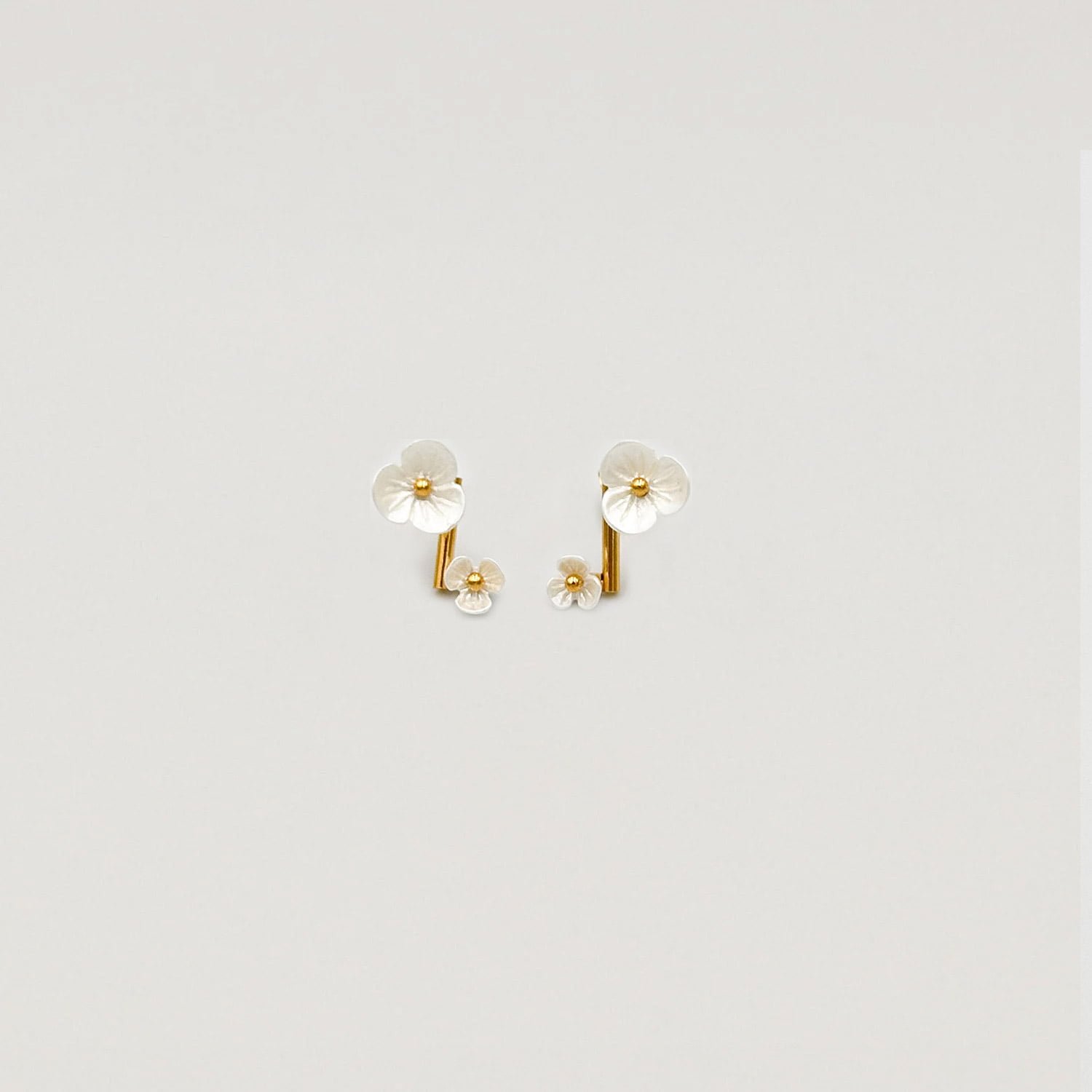 Bothemians White Lilly Earrings - Image 3