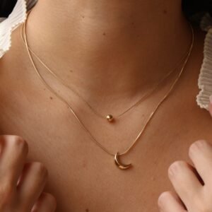 Bothemians Moon Shaped Necklace