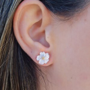 Alternative view of Bothemians Camelia Stud Earrings
