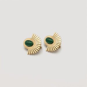 Bothemians Malachite Aphrodite Earrings