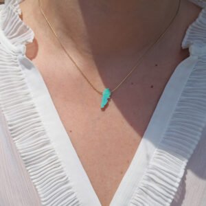 Alternative view of Bothemians Lebanon Map Necklace