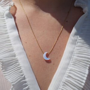 Bothemians Opal Moon Necklace