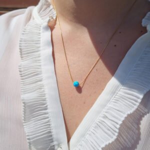Bothemians Blue Opal Stone Necklace - Image 3