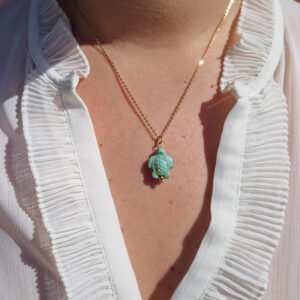 Alternative view of Bothemians Blue Turtle Necklace
