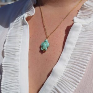 Bothemians Blue Turtle Necklace - Image 3