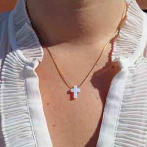 Bothemians Cross Opal Necklace