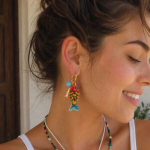Bothemians Ceramic Positano Hoops - Image 4